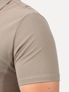 Polo John John Masculina Light Transfer Bege Médio
