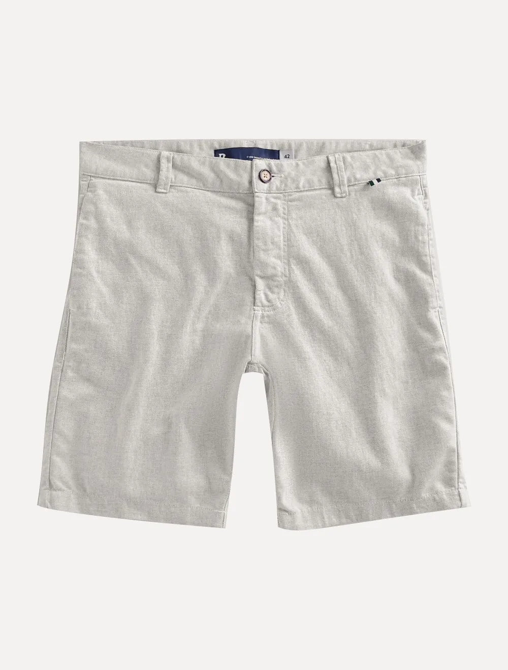 Bermuda Reserva Masculina Slim Casual Tito Off-White Mescla