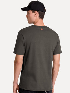 Camiseta John John Masculina Regular Fit Basic Lisa Cinza Escuro