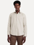 Camisa Aramis Masculina Slim Algodão Willis Areia