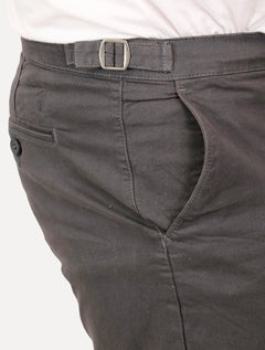 Bermuda Sergio K Masculina Chino Sarja Elastano Fivela Chumbo