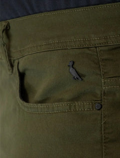 Bermuda Reserva Masculina Sarja Color Verde Militar