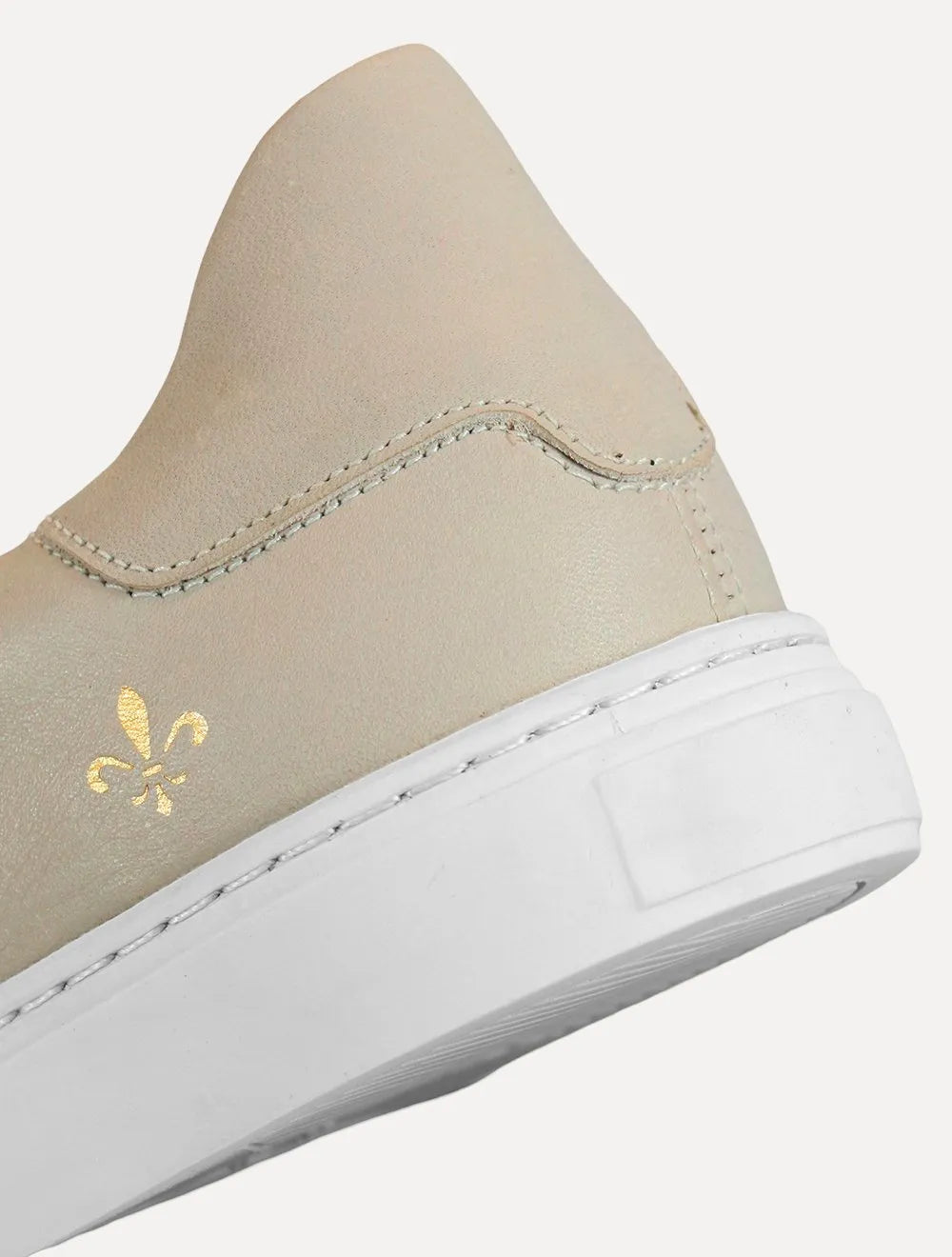 Tênis Dudalina Masculino SL Couro Henna Off-White