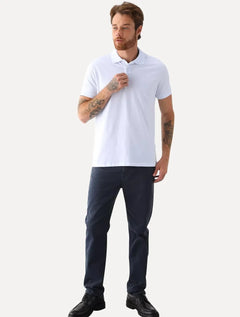 Polo Ellus Masculina Piquet Classic Branca