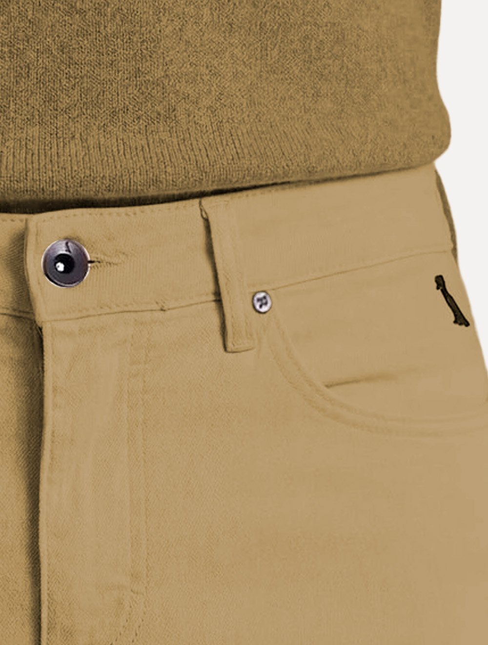 Calça Reserva Jeans Masculina Skinny Color Five Pockets Cáqui Escuro