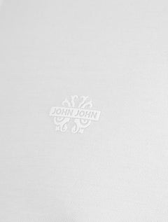 Polo John John Masculina Light Button Transfer Branca