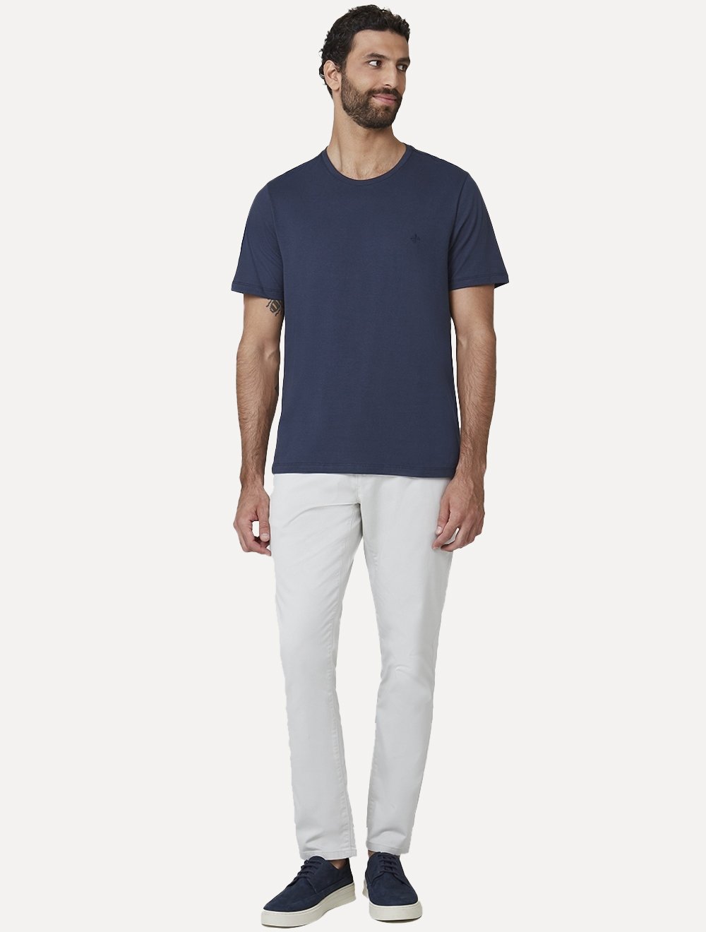 Camiseta Dudalina Regular Essential Icon Azul Marinho