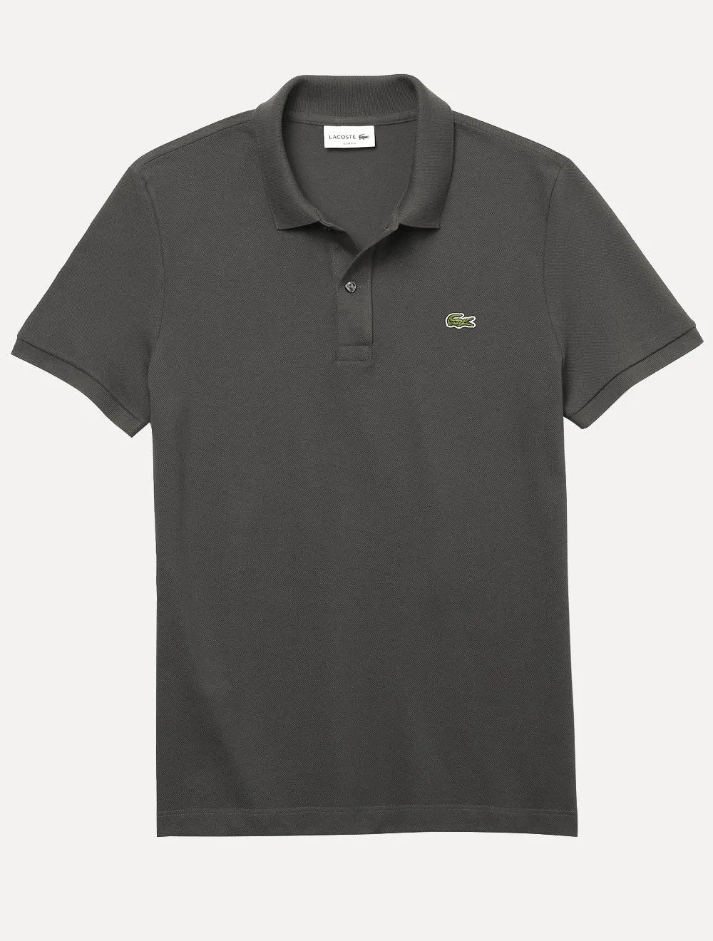 Polo Lacoste Masculina Slim Fit Classic Grafite