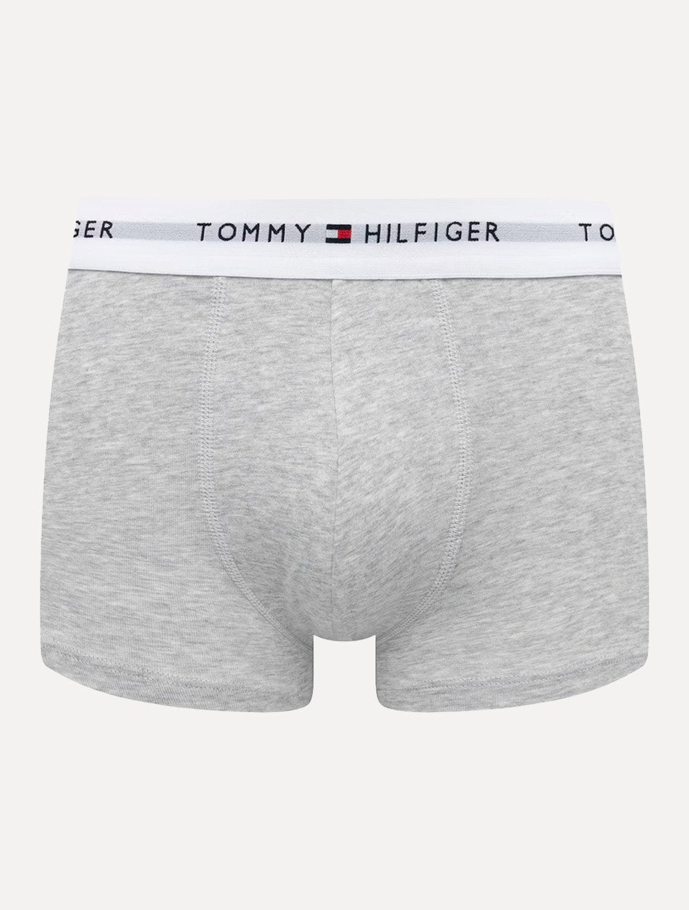 Cueca Tommy Hilfiger Cotton Stretch Trunk Cinza Mescla Azul Marinho Pack