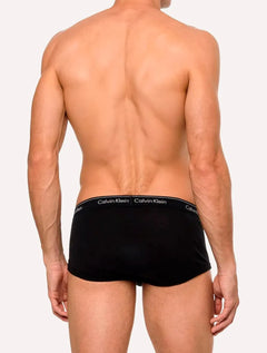 Cuecas Calvin Klein Underwear Brief Cotton Rib Preta Pack 3UN