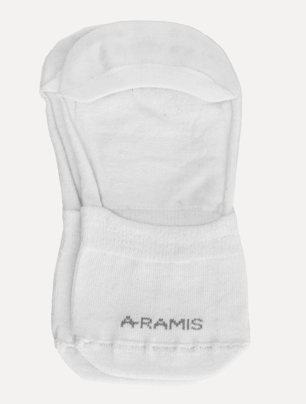 Meia Aramis Masculina Invisível Preta Mescla Branca Kit 3 Pares