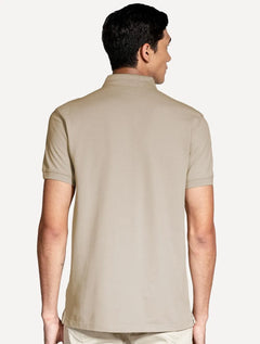 Polo Aramis Masculina Basic Piquet Mono Cáqui