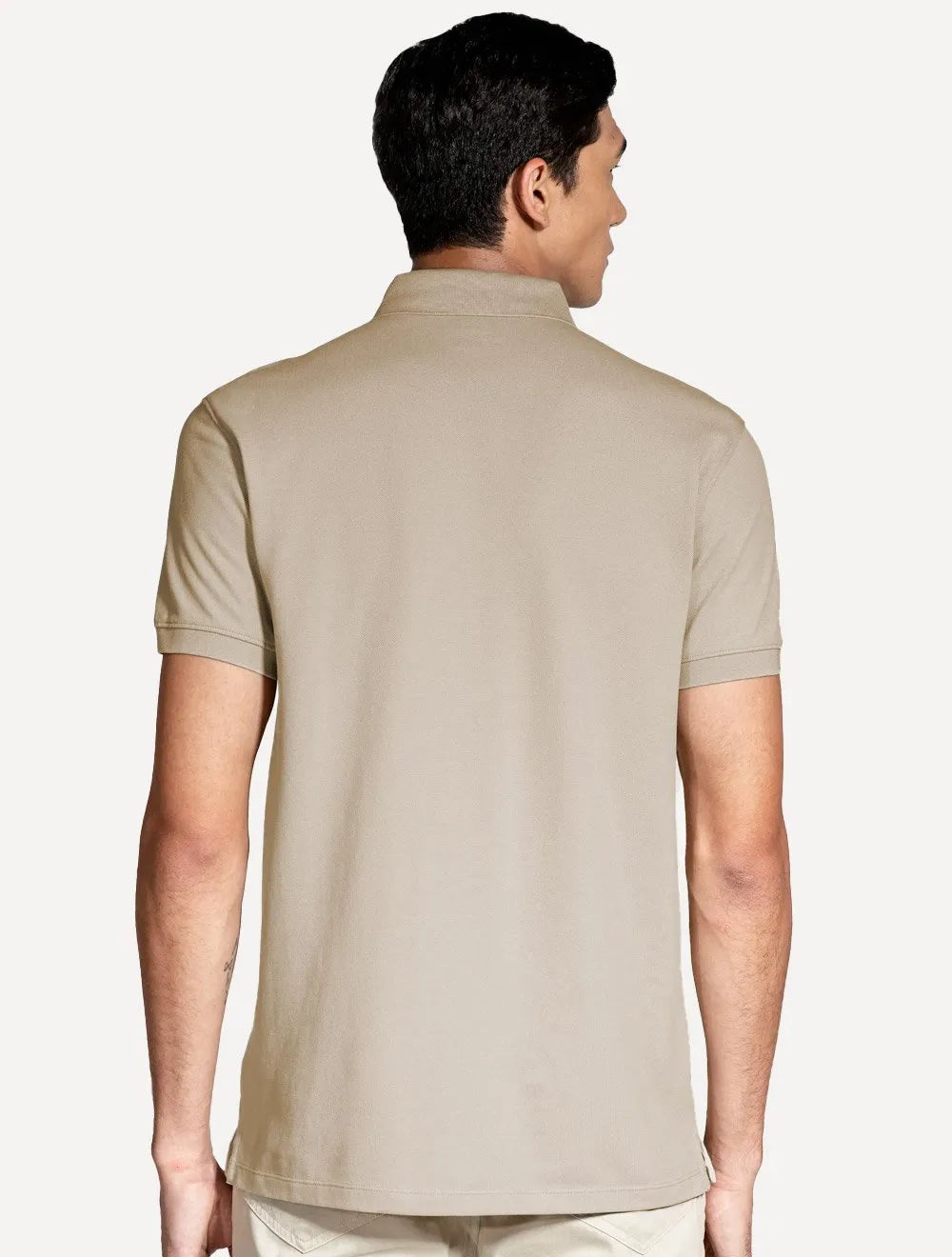 Polo Aramis Masculina Basic Piquet Mono Cáqui