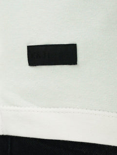 Camiseta K&J Black Cotton Flex Slim Off-White
