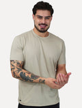 Camiseta K&J Black Masculina Slim Pima Cotton Premium Areia