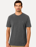 Camiseta Dudalina Regular Piquet Retilinea Cinza Escuro