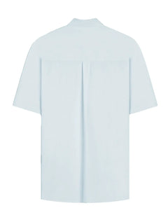 Camisa VR Masculina Casual Manga Curta Pocket Silicon Oil Azul Claro