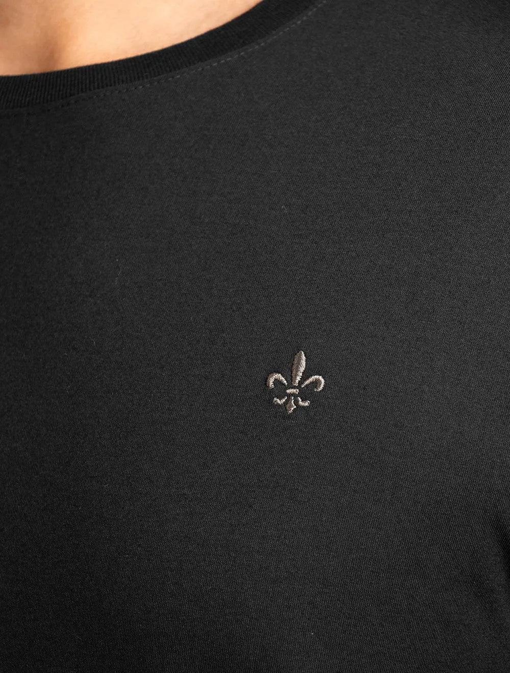 Camiseta Dudalina Masculina Basic Essential Gray Icon Preta