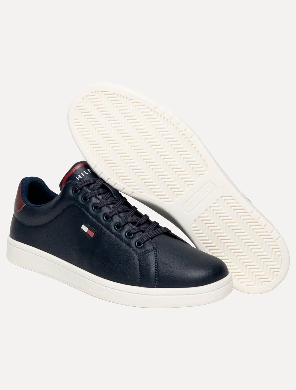 Tênis Tommy Hilfiger Masculino Flag Low Cut-Lace Up Azul Marinho