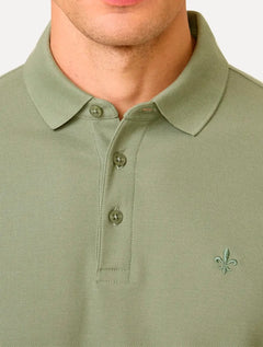Polo Dudalina Piquet Essentials Básica Cotton Verde Claro