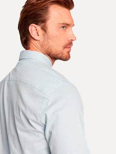 Camisa Tommy Hilfiger Masculina Regular Core Oxford Azul Claro