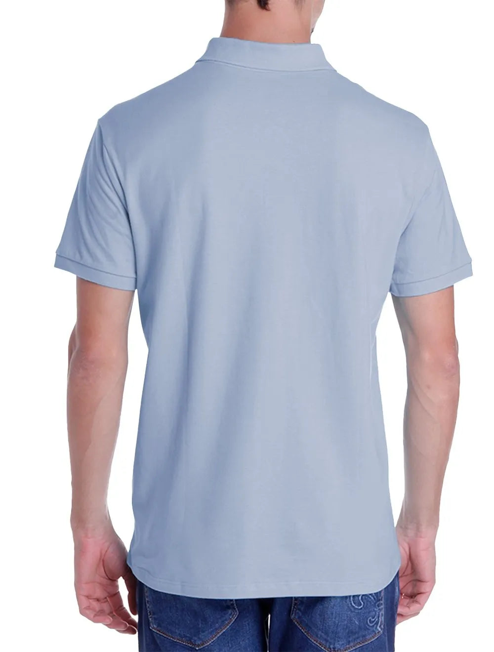 Polo Dudalina Piquet Essentials Cotton Azul Médio