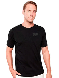 Camiseta Guess Masculina Arc Silk Chess Logo Preta