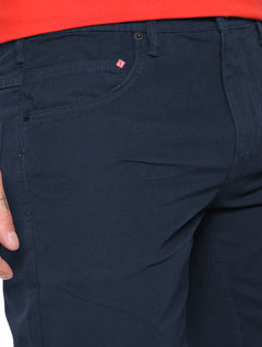 Bermuda Forum Masculina Sarja Paul Slim Tailor Azul Marinho