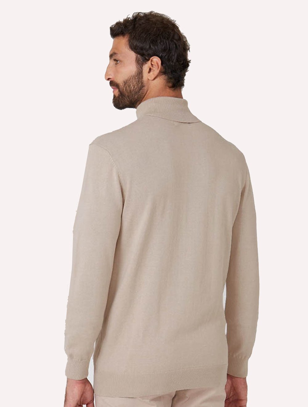 Blusa Dudalina Masculina Tricot Cacharel Cotton Cáqui Claro