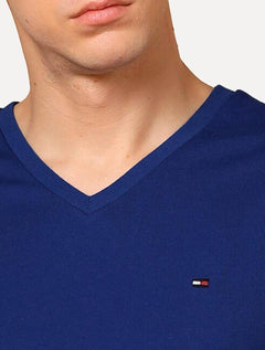 Camiseta Tommy Hilfiger Masculina Essential V-Neck Azul Royal
