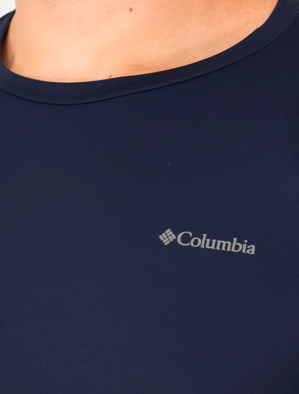 Camiseta Columbia Masculina Manga Longa Neblina Azul Marinho