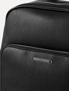 Mochila Armani Exchange Texturized Padded Straps Preta