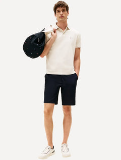 Polo Tommy Hilfiger Masculina Regular Piquet 1985 Off-White