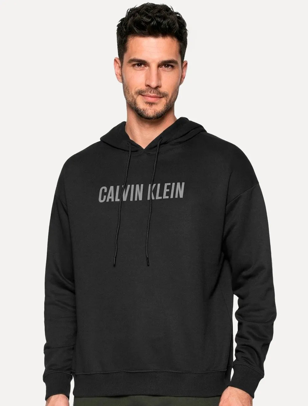 Moletom Calvin Klein Underwear Masculino Hood Intense Rubber Power Preto
