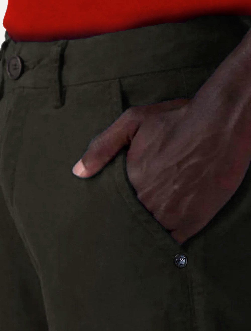 Calça Osklen Masculina Alfaiataria Comfort Paper Marrom