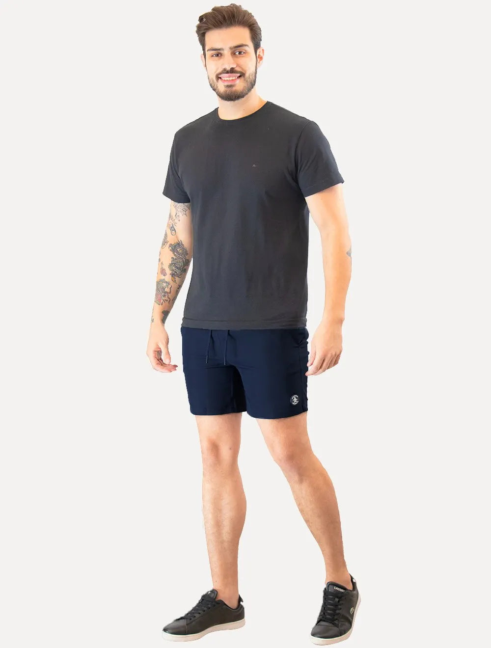 Short Original Penguin Masculino D'Água Logo Patch Azul Marinho