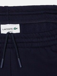 Calça Lacoste Masculina Slim Moletom Jogger Croco Azul Marinho
