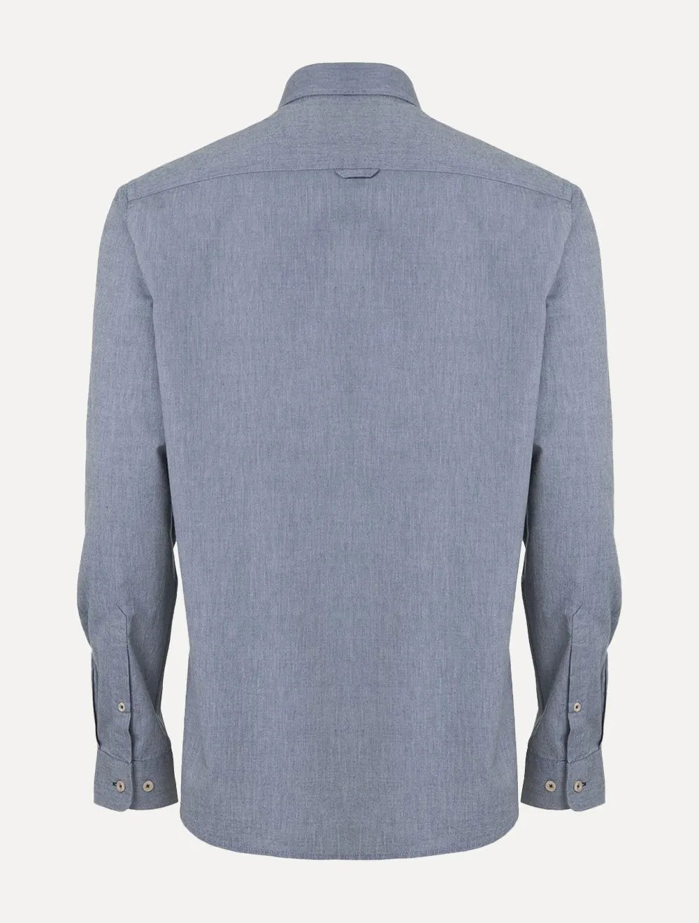 Camisa Dudalina Masculina Slim Lisa Azul Marinho Mescla