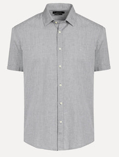 Camisa Aramis Masculina Slim Algodão Willis Chumbo