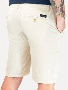 Bermuda King & Joe Masculina Slim Linho Areia