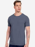 Camiseta Aramis Masculina Eco Lisa Azul Mescla