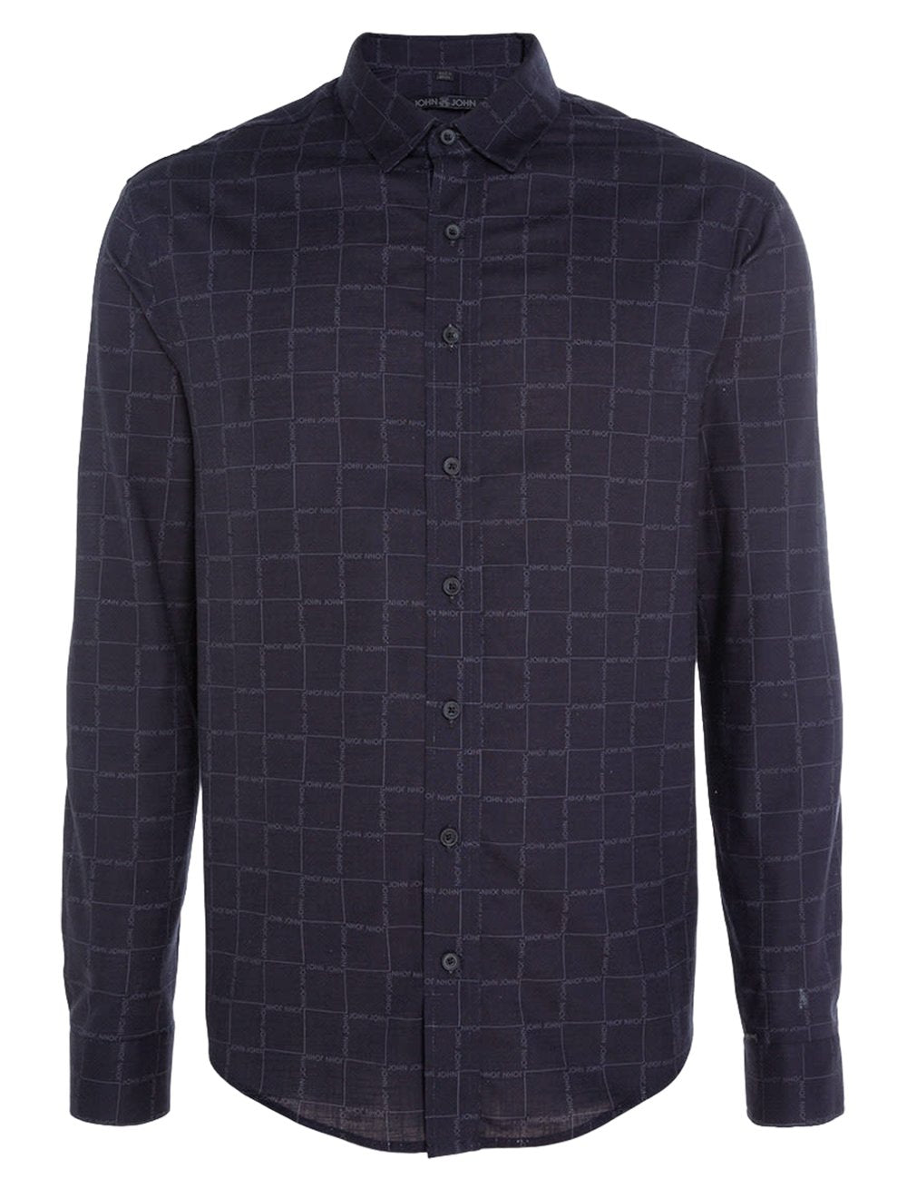 Camisa John John Masculina Relaxed Mini Line Preta