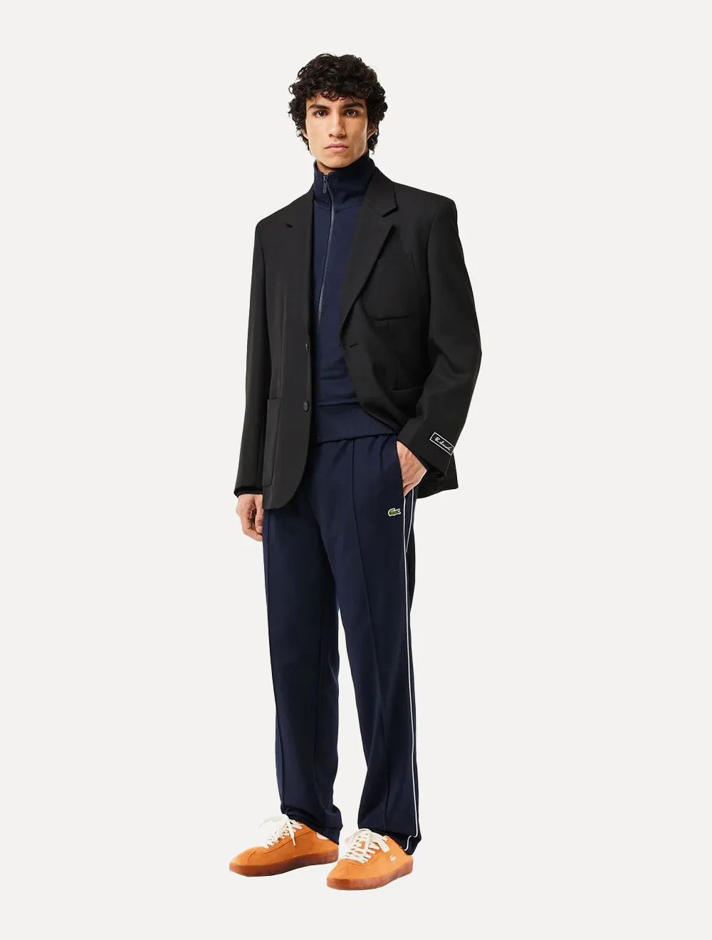 Calça Lacoste Moletom Masculina Sport Piquet Original Paris Azul Marinho