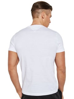 Camisetas Tommy Hilfiger Classic Crewneck Brancas Pack 3UN