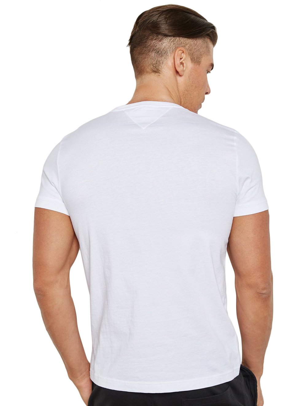 Camisetas Tommy Hilfiger Classic Crewneck Brancas Pack 3UN