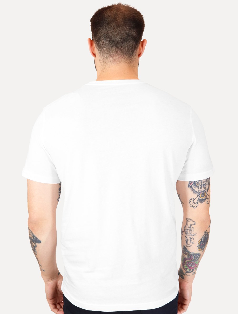 Camiseta Calvin Klein Jeans Masculina Logo CK Frontal Branca
