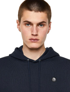 Moletom Diesel Masculino S-Krib Hoodie Romohi Azul Marinho
