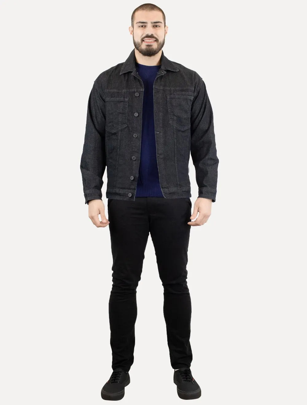 Jaqueta Ellus Jeans Masculina Ocean Vintage Preta