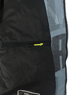 Jaqueta Replay Masculina Overtop Puffer Azul Claro