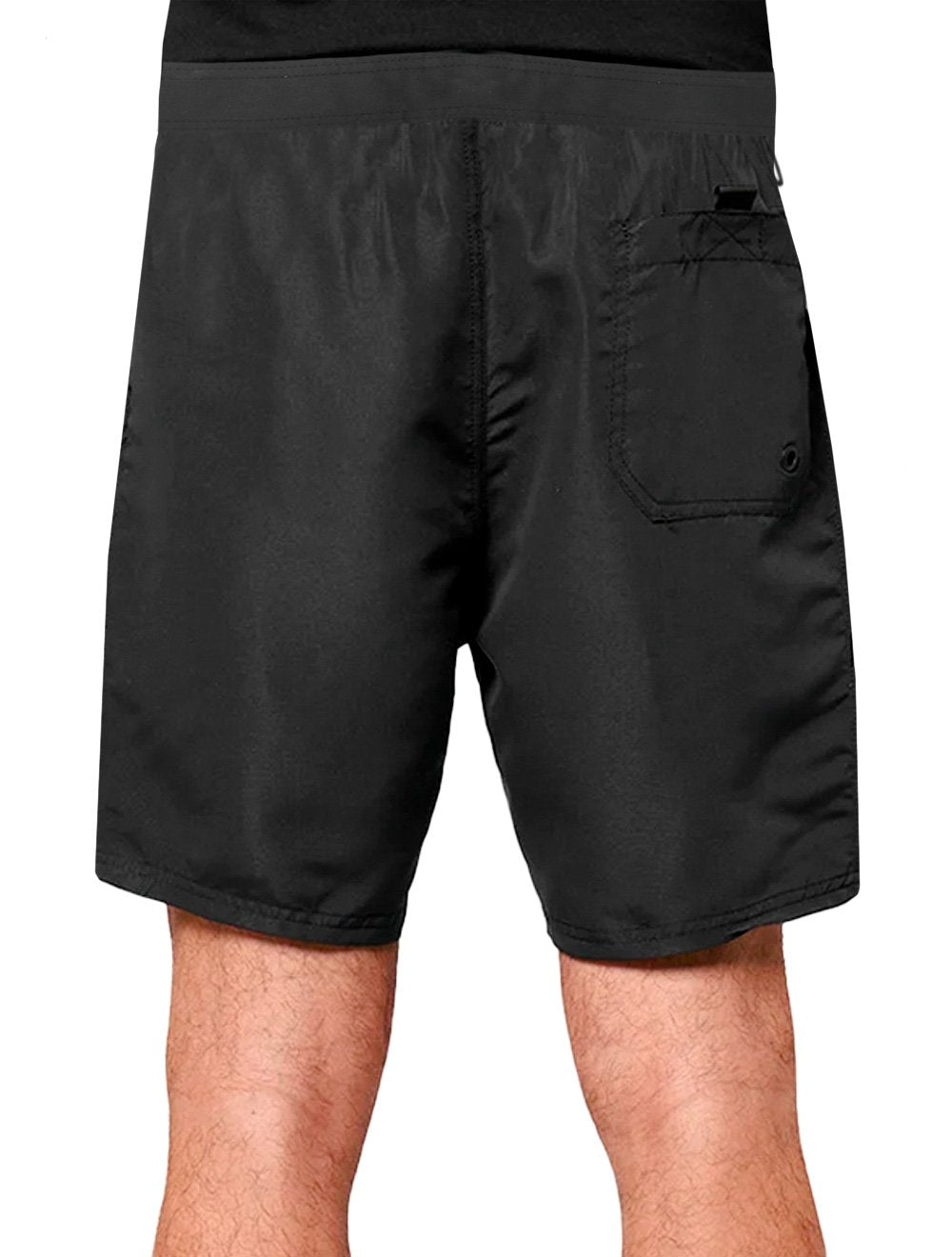 Bermuda John John Masculina D'Agua Black Military Logo Preta